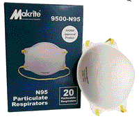 N95 Disposable Particulate Respirator, Makrite N95 Particulate Respirator 9500-N95