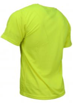 Short Sleeve Safety Shirts, Radians ST11-N Non-Rated Short Sleeve T-Shirt - Yellow/Lime