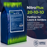 20-10-10 NitroPlus Fertilizer for Lawns and Gardens, All Purpose Lawn Fertilizer and Garden Fertilizer, Outdoor Plant Food with Nitrogen Phosphate and Potash Blend