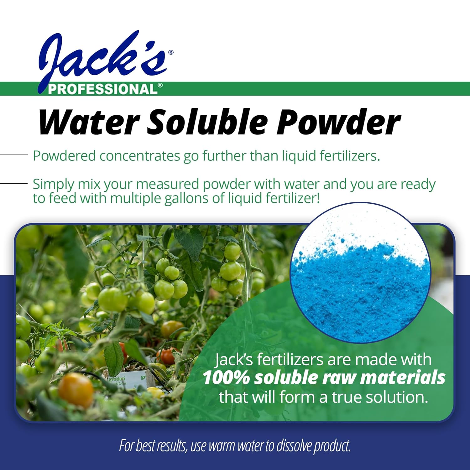 Jack's Professional 10-30-20 Blossom Booster Water-Soluble Fertilizer with Micronutrients for Increasing Blooms in Plants Grown in Continuous Liquid Feed Programs (25lbs)