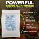 Organic Seafood Fertilizer 6-7-2 | 14.5% Calcium | All-Natural Fish & Shellfish-Based Garden Fertilizer | Boosts Growth, Improves Soil, and Prevents Blossom End Rot