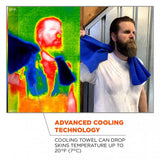 Ergodyne Chill-Its Evaporative Cooling Towel - Yellow 13''x29.5''