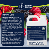 Supply Solutions Pacific Bounty 2.0-0.5-1.25 Organic Fish Fertilizer for Plants - Nutrient-rich Liquid Organic Fertilizer for Vegetables Fruits - Derived Fish Protein Hydrolysate Molasses