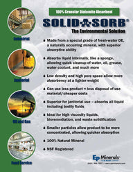 Solid-a-Sorb® Diatomaceous Earth Absorbent | The Environmental Solution 25lbs
