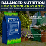 Supply Solutions NitroPlus 20-10-10 Fertilizer for Lawns and Gardens, All Purpose Lawn Fertilizer and Garden Fertilizer, Outdoor Plant Food with Nitrogen Phosphate and Potash Blend 5Lbs