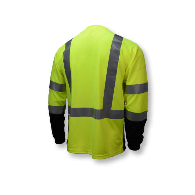 Radians ST21B Type R Class 3 Long Sleeve Hi Vis Black Bottom T-Shirt