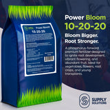 10-20-20 Power Bloom Booster Fertilizer for Flowers and Plants, High Phosphorus NPK Fertilizer for Vegetable Garden