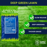 Supply Solutions 25-7-12 Lawn Fertilizer - Lawn Food for Grass, Turf and Garden Plants for Greener Grass - Plant Food for Lawn