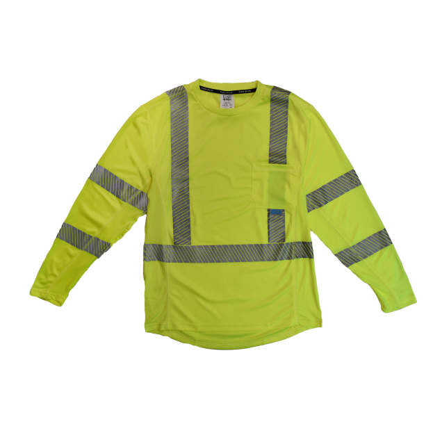 High Visibility Long Sleeve Shirts, Radians ST31-3 Long Sleeve Cooling T-Shirt
