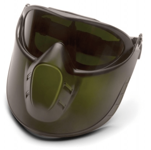 Pyramex Capstone Shield Goggles - Removable Face Shield -5.0 IR Filter H2X Anti-Fog Lens