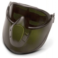 Pyramex Capstone Shield Goggles - Removable Face Shield -5.0 IR Filter H2X Anti-Fog Lens