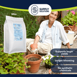 Supply Solutions Pacific Bounty Organic Shrimp Fertilizer 6-8-0 | 13% Calcium | Natural Phosphorus-Rich Fertilizer for Tomatoes, Peppers, and Flowering Plants | Soil-Building
