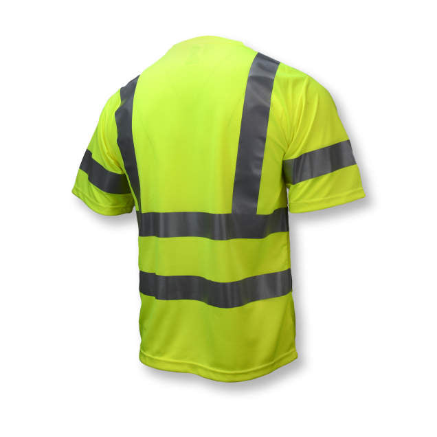 Moisture Wicking High Visibility Shirts, Radians ST11-3 Type R Class 3 Short Sleeve T-Shirt With Max-Dri™