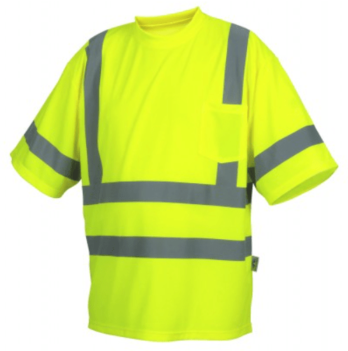 Moisture Wicking High Visibility Shirts, Pyramex RTS34 Series-Type R Class 3 Safety Shirt