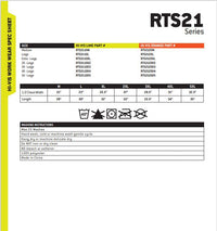 Hi Vis Safety Shirts, Pyramex RTS21Series Type R Class 2 Safety Shirt