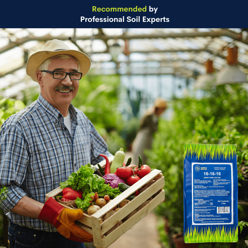 Supply Solutions 16-16-16 Complete Lawn & Garden All Purpose Granular Fertilizer - The Ultimate Plant Food for Lush Greenery & Vibrant Blooms - for All Plants, Vegetables, Fruits, and Berries