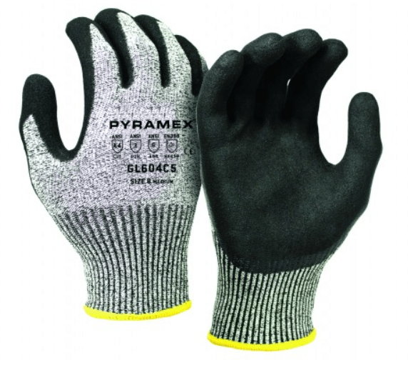 Pyramex GL604C5 CorXcel Sandy Nitrile Gloves Cut 4 (Dozen)