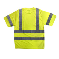 Moisture Wicking High Visibility Shirts, Radians ST11-3 Type R Class 3 Short Sleeve T-Shirt With Max-Dri™