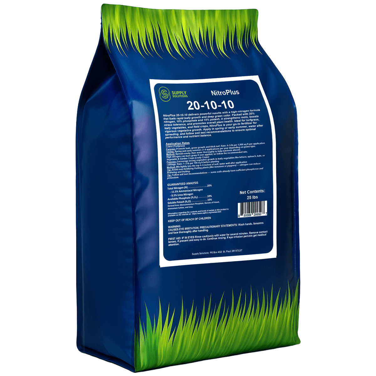 20-10-10 NitroPlus Fertilizer for Lawns and Gardens, All Purpose Lawn Fertilizer and Garden Fertilizer, Outdoor Plant Food with Nitrogen Phosphate and Potash Blend