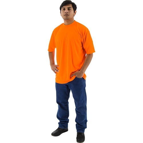 Moisture Wicking High Visibility Shirts, Majestic Non-ANSI Hi Vis Orange
