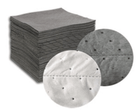 Gray Universal Sonic Bonded and Oil Only 15''x18'' Pads Dimpled and Perf 100/Bale