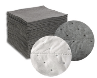 Gray Universal Sonic Bonded and Oil Only 15''x18'' Pads Dimpled and Perf 100/Bale