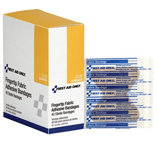 First Aid Only Finger Tip Heavy Woven Bandages 25pk