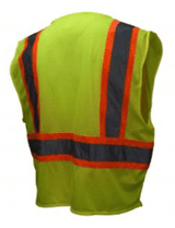 Economy Class 2 Safety Vest, Radians Two-Tone Economy Type R Class 2 Safety Vest Yellow/Orange