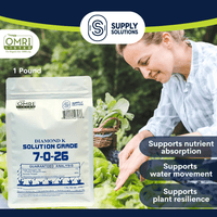 Supply Solutions 7-0-26 Organic Fertilizer - 7% Nitrogen 26% Potash - Derived from Soy Protein Hydrolysate and Sulfate of Potash - Fertilizer for Vegetable Garden and Tomato Plants