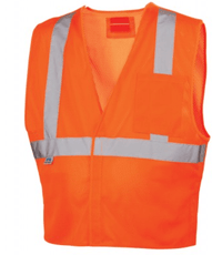 Breakaway Safety Vest, Pyramex RVHL25 SeriesType R Class 2 Breakaway Safety Vest Yellow/Orange