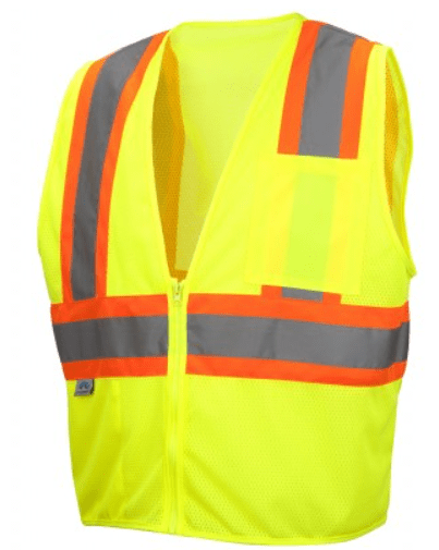 Two Tone Safety Vest, Pyramex RVZ22 Series- Type R Class 2 Mesh Two-Tone Safety Vest