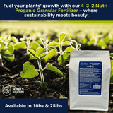 Supply Solutions 4-3-2 Nutri-Proganic Granular Organic Chicken Manure Premium Fertilizer - Ideal for a Variety of Food Crops - For Soil Moisture & Drainage