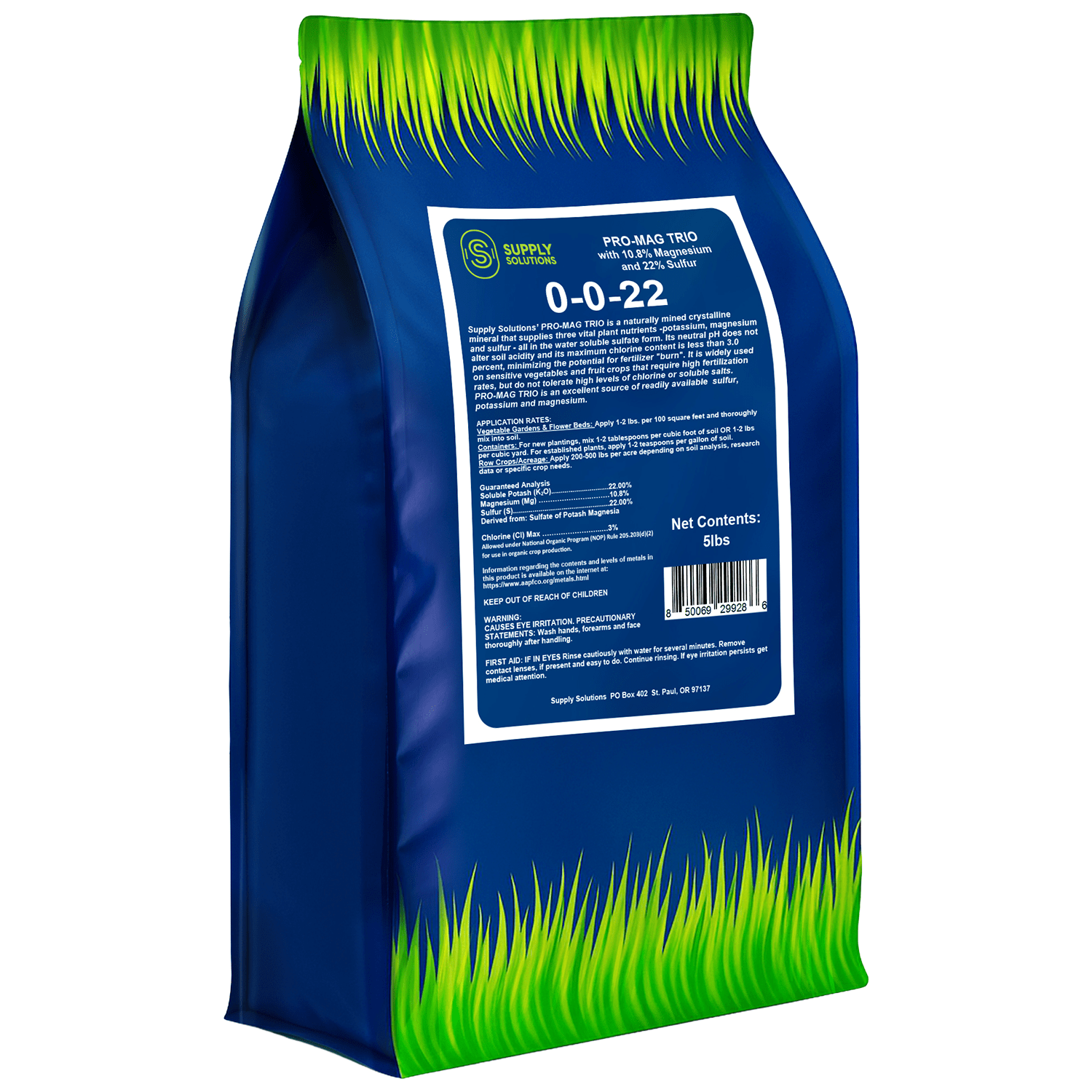 0-0-22 Pro-Mag Trio - High Potassium, Magnesium & Sulfur Fertilizer