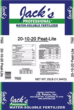 Jack’s Professional 20-10-20 Peat Lite 25#