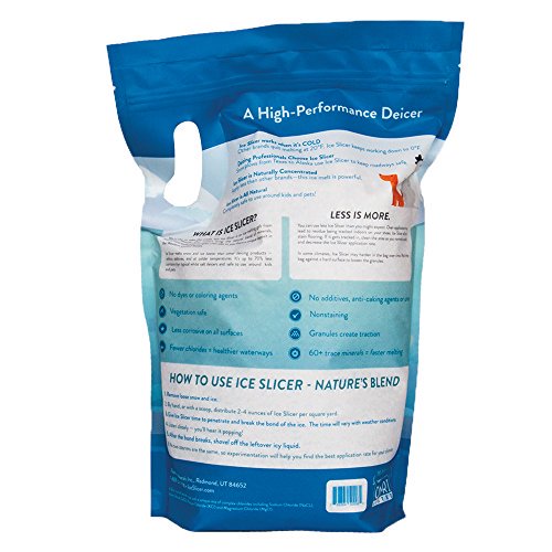 Redmond Ice Slicer - Ice Melt Salt, Kid & Pet Safe Deicer, All-Natural Granular