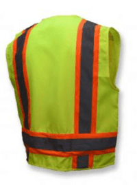 Radians Surveyor Heavy Duty Safety Vest, Radians SV62 Type R Class 2 Surveyor Heavy Duty Solid Twill Safety Vest Yellow/Orange