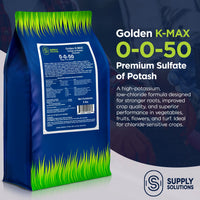 0-0-50 Plus 17% Sulfur Golden K-Max Sulfate of Potash (SOP) - Granular Fertilizer High Potassium Plant Fertilizer for Indoor and Outdoor Garden