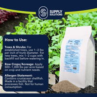 Supply Solutions Pacific Bounty Organic Fish Bone Meal Fertilizer 6-13-0 - Plus 14% Calcium for Plants Root Development- High Phosphorus Plant Food for Tomatoes, Flowers, Bulbs, Veggies – Non-GMO