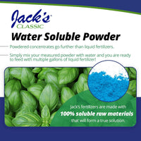 Jack's Classic 20-20-20 All Purpose Water-Soluble Fertilizer with Micronutrients to Provide General Growth on All Plants