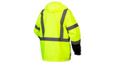 High Visibility Class 3 System Parka, Pyramex RP3110 RP31 Series, Class 3 parka in Lime