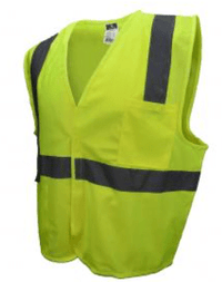 Radians High Visibility Safety Vest, Radians SV2 Economy Type R Class 2 Solid Safety Vest Yellow/Orange