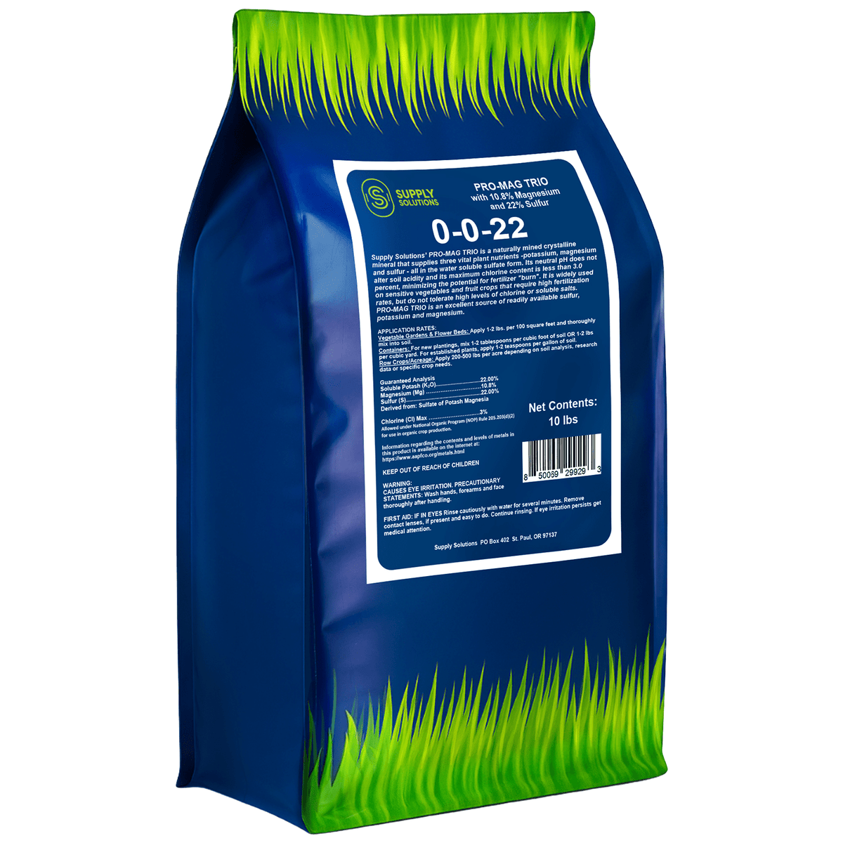0-0-22 Pro-Mag Trio - High Potassium, Magnesium & Sulfur Fertilizer