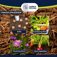 Supply Solutions Pacific Bounty Organic Fish Bone Meal Fertilizer 6-13-0 - Plus 14% Calcium for Plants Root Development- High Phosphorus Plant Food for Tomatoes, Flowers, Bulbs, Veggies – Non-GMO