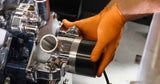 Gloveworks HD Orange Nitrile Industrial Latex Free Disposable Gloves
