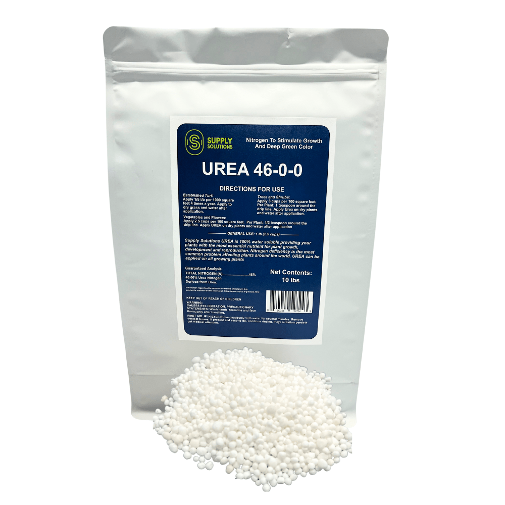 Supply Solutions Urea 46-0-0 Nitrogen Fertilizer to Stimulate Lush Growth and Deep Green Color