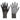 SHOWA 370BL-08 Atlas 370B Nitrile Palm Coating Glove, Black