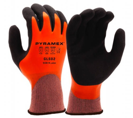 Pyramex GL502 Sandy and Smooth Latex Dipped Gloves (Dozen)