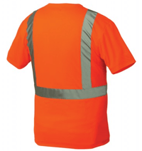 Short Sleeve Safety Shirts, Pyramex RTS21B Series - Type R Class 2 Black Bottom Safety Shirt