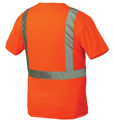 Short Sleeve Safety Shirts, Pyramex RTS21B Series - Type R Class 2 Black Bottom Safety Shirt