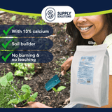 Supply Solutions Pacific Bounty Organic Shrimp Fertilizer 6-8-0 | 13% Calcium | Natural Phosphorus-Rich Fertilizer for Tomatoes, Peppers, and Flowering Plants | Soil-Building